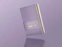 Antartik Cuaderno A5 Tapa Dura Hojas Puntos 100 Hojas 80gr FSC Morado y Amarillo