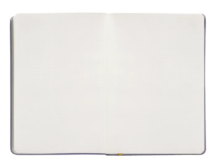 Antartik Cuaderno A5 Tapa Dura Hojas Puntos 100 Hojas 80gr FSC Morado y Amarillo