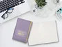 Antartik Cuaderno A5 Tapa Dura Hojas Puntos 100 Hojas 80gr FSC Morado y Amarillo