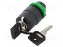 SCHNEIDER ELECTRIC Interruptor rotativo con llave Harmony XB5 22mm Negro