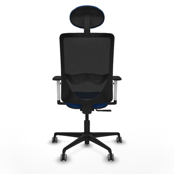PIQUERAS Y CRESPO Silla de oficina Zulema con mecanismo Sincro, Azul y Negro