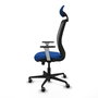 PIQUERAS Y CRESPO Silla de oficina Zulema con mecanismo Sincro, Azul y Negro