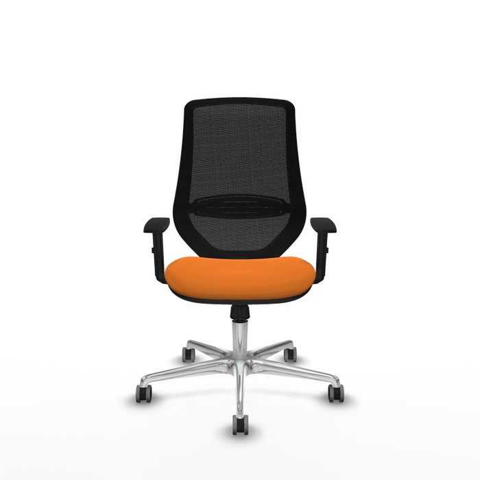 PIQUERAS Y CRESPO Silla de oficina Mardos Naranja y Negro