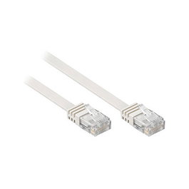 GoodConnections - Patch-Kabel CAT6 Flachkabel, RJ-45 (M) to RJ-45 (M), 5 m UTP, Grau (806U-F050G)