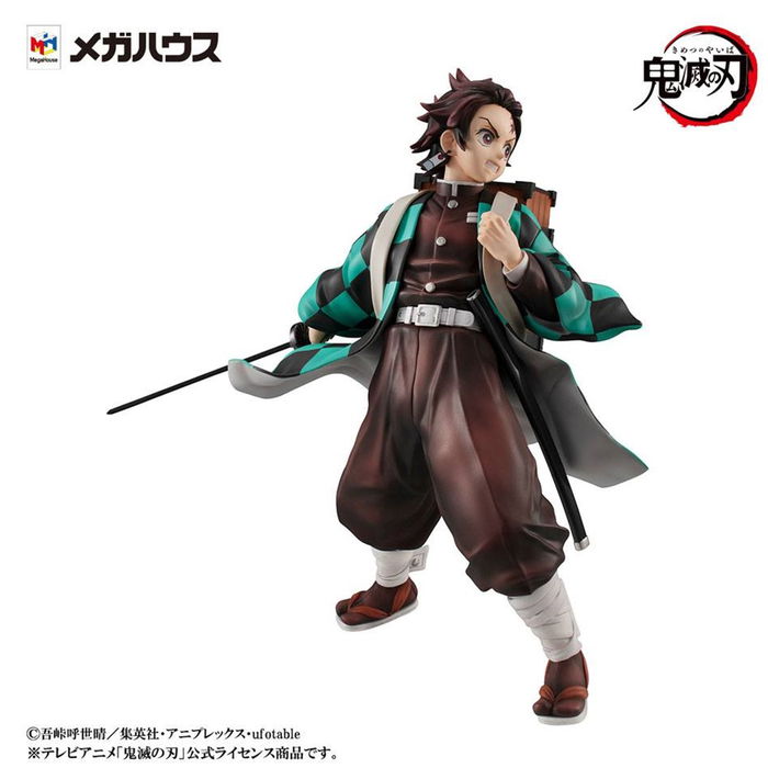 Megahouse Figura Serie G.E.M. Demon Slayer Tanjiro y Nezuko Anime PVC 17cm y 13cm
