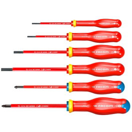 Facom Protwist® Juego de 6 destornilladores aislados 1000V plano/pz
