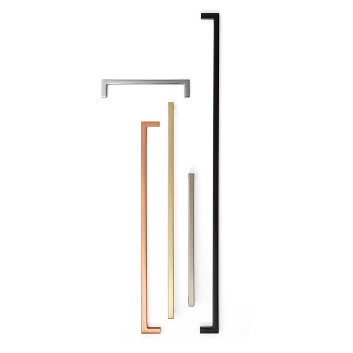 Viefe Tirador Zamak "U" Negro Mate Dist. Agujero 128Mm