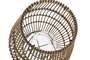 DKD Home Decor Portavelas de Ratán y Metal Natural