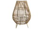 DKD Home Decor Portavelas de Ratán y Metal Natural