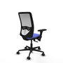PIQUERAS Y CRESPO Silla de oficina Zulema Azul claro/Blanco con Brazos 3D