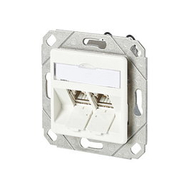 METZ CONNECT 130B11D21102-E Socket-outlet 2 Puertos RJ-45 Categoría 6a Blanco