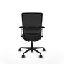 PIQUERAS Y CRESPO Silla de oficina Haches Gris oscuro y Negro