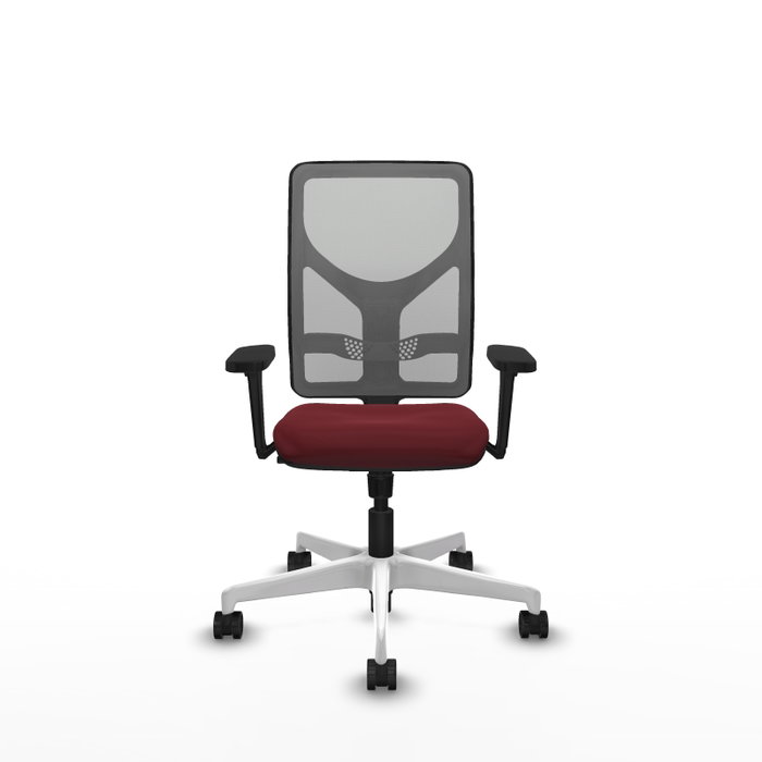 PIQUERAS Y CRESPO Silla de oficina Motilla con mecanismo Sincro, Granate y Gris PIQUERAS Y CRESPO Silla de oficina Motilla con mecanismo Sincro, Granate y Gris