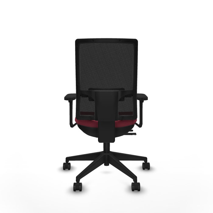 PIQUERAS Y CRESPO Silla de oficina Horna con mecanismo Sincro/Traslack, Granate y Negro PIQUERAS Y CRESPO Silla de oficina Horna con mecanismo Sincro/Traslack, Granate y Negro