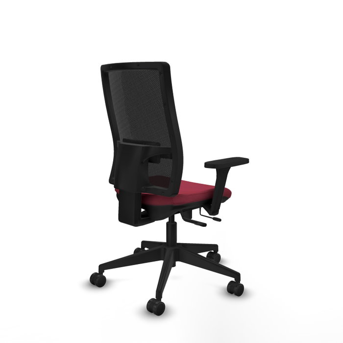 PIQUERAS Y CRESPO Silla de oficina Horna con mecanismo Sincro/Traslack, Granate y Negro PIQUERAS Y CRESPO Silla de oficina Horna con mecanismo Sincro/Traslack, Granate y Negro