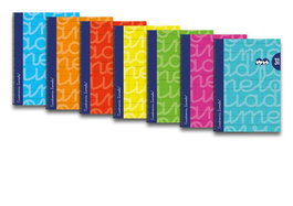 Lamela Bloc Tapa Forrada Fº 80H Cuadrovia 3 Mm Surtido (6 Col.) (Set de 6)