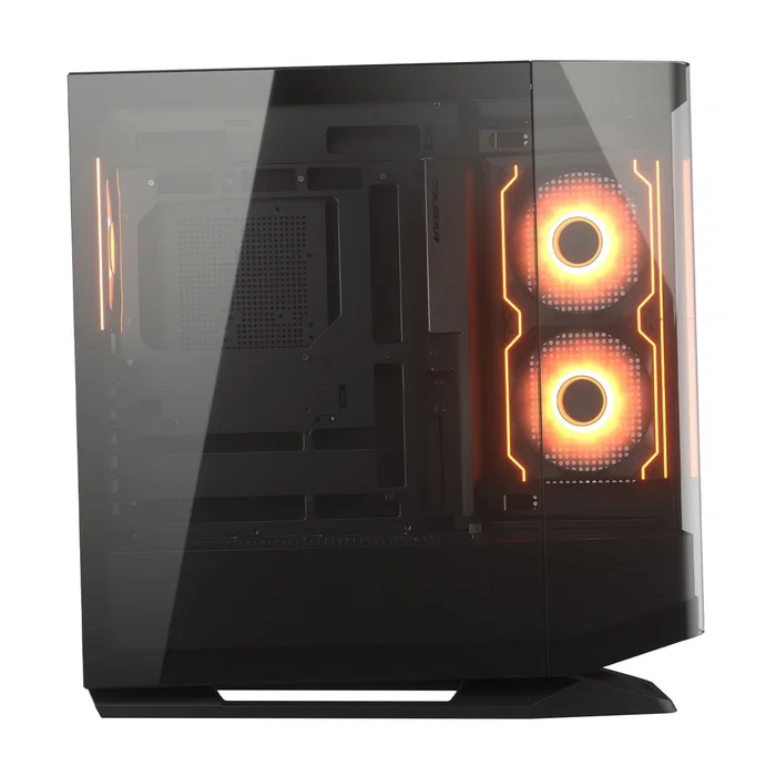 Cougar FV270 RGB Midi Torre Negro - Caja PC Gaming con Cristal Templado Curvado, 4 Ventiladores RGB, Compatible E-ATX y GPU 420mm, Gestión de Cables