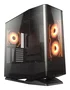 Cougar FV270 RGB Midi Torre Negro - Caja PC Gaming con Cristal Templado Curvado, 4 Ventiladores RGB, Compatible E-ATX y GPU 420mm, Gestión de Cables