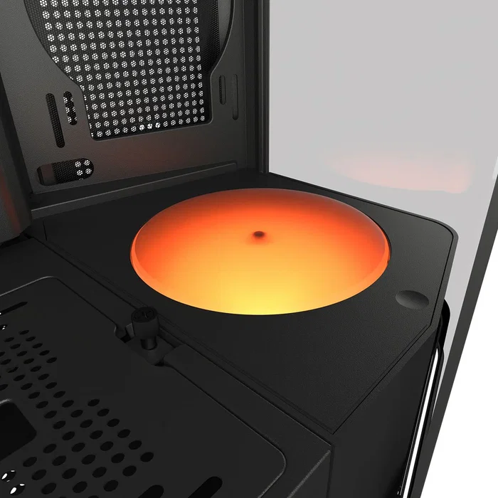 Cougar FV270 RGB Midi Torre Negro - Caja PC Gaming con Cristal Templado Curvado, 4 Ventiladores RGB, Compatible E-ATX y GPU 420mm, Gestión de Cables