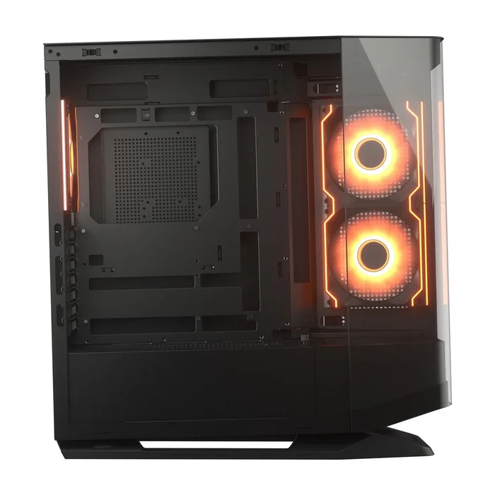 Cougar FV270 RGB Midi Torre Negro - Caja PC Gaming con Cristal Templado Curvado, 4 Ventiladores RGB, Compatible E-ATX y GPU 420mm, Gestión de Cables