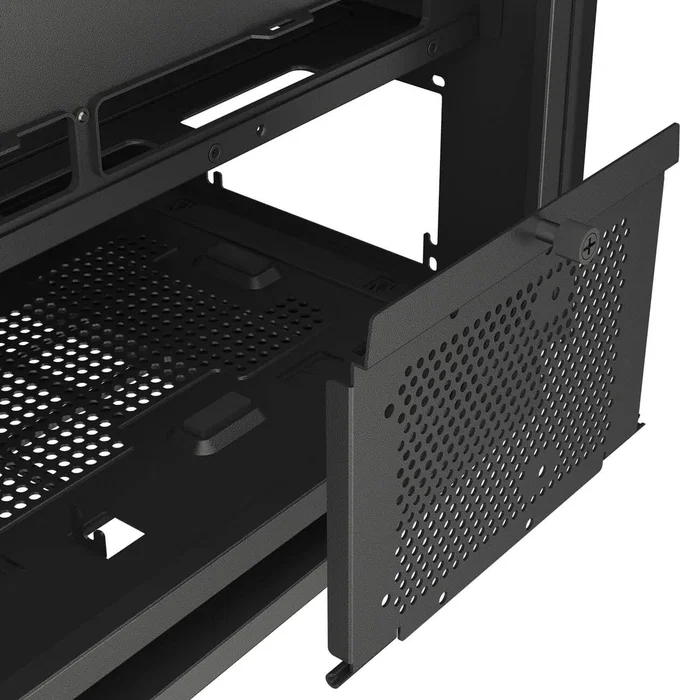 Cougar FV270 RGB Midi Torre Negro - Caja PC Gaming con Cristal Templado Curvado, 4 Ventiladores RGB, Compatible E-ATX y GPU 420mm, Gestión de Cables
