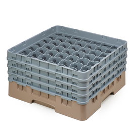 CAMBRO Cesta de lavado 49 comp. 4 alturas Beige