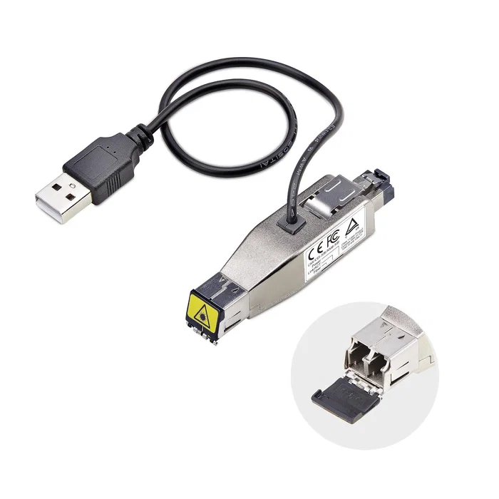 StarTech.com D01ML55U-FIBER-MEDIA Conversor de Medios de Fibra Gigabit a Ethernet RJ45 USB - Mini 1 Gbps - LC Monomodo 10 km / Multimodo 800 m - 1000Base-T/LX - Negro/Plata StarTech.com D01ML55U-FIBER-MEDIA Conversor de Medios de Fibra Gigabit a Ethernet RJ45 USB - Mini 1 Gbps - LC Monomodo 10 km / Multimodo 800 m - 1000Base-T/LX - Negro/Plata