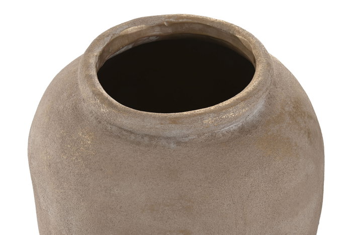 DKD Home Decor Anfora Ceramica Marron Claro 25 x 38 x 25 cm (2 Unidades)