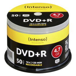 Intenso Pack de 50 DVD+R 4,7 GB 16x