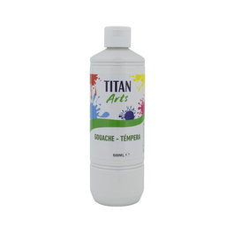 Tempera Titan Arts Creative Escolar 500Ml Blanco