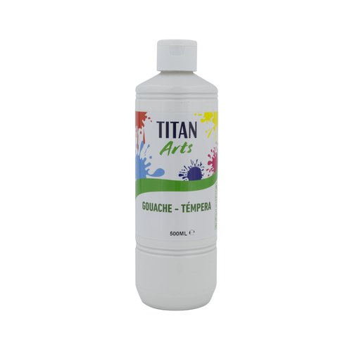 Tempera Titan Arts Creative Escolar 500Ml Blanco Tempera Titan Arts Creative Escolar 500Ml Blanco