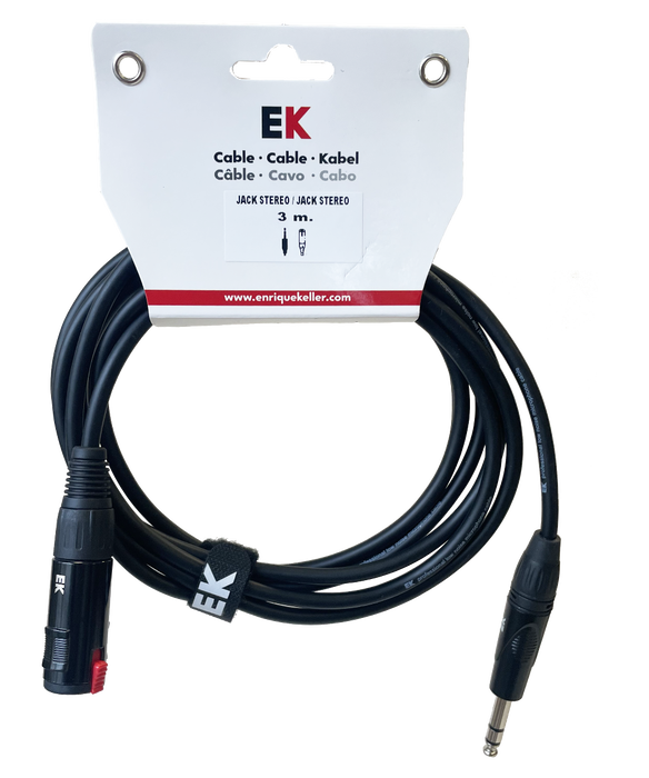 Cable Extensor Ek Audio Jack Estéreo Macho - Jack Estéreo Hembra 3M Cable Extensor Ek Audio Jack Estéreo Macho - Jack Estéreo Hembra 3M