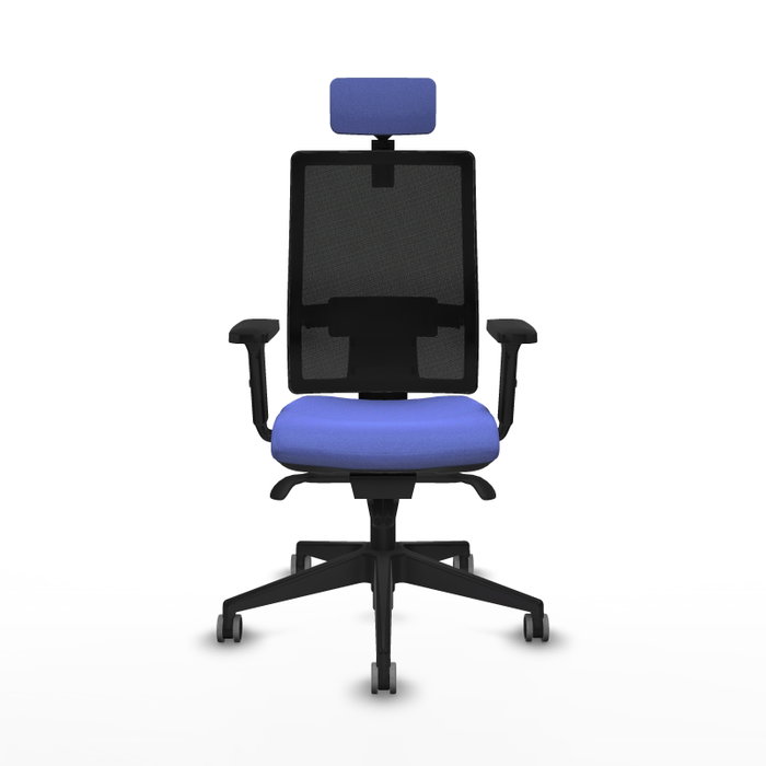 PIQUERAS Y CRESPO Silla de oficina Horna con Mecanismo Sincro, Azul claro y Negro PIQUERAS Y CRESPO Silla de oficina Horna con Mecanismo Sincro, Azul claro y Negro