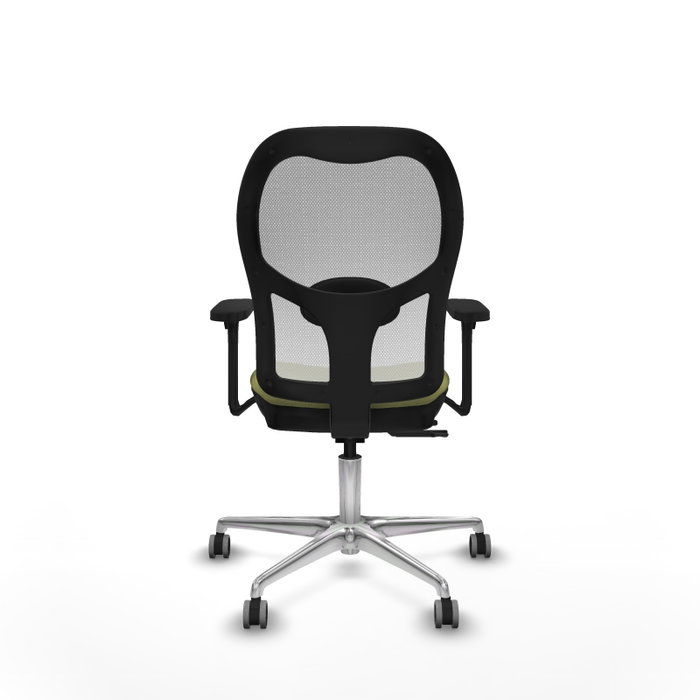 PIQUERAS Y CRESPO Silla de oficina Jorquera con mecanismo Sincro/Traslack Verde oliva y Blanco PIQUERAS Y CRESPO Silla de oficina Jorquera con mecanismo Sincro/Traslack Verde oliva y Blanco
