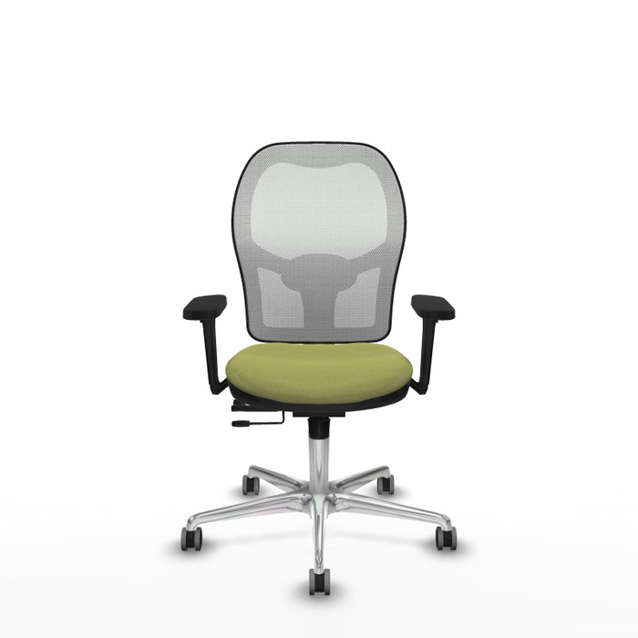 PIQUERAS Y CRESPO Silla de oficina Jorquera con mecanismo Sincro/Traslack Verde oliva y Blanco PIQUERAS Y CRESPO Silla de oficina Jorquera con mecanismo Sincro/Traslack Verde oliva y Blanco