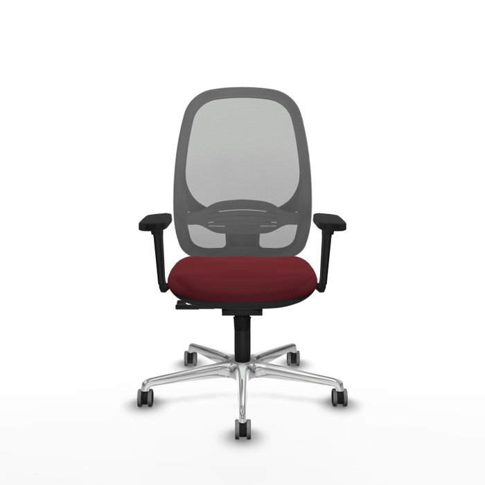 PIQUERAS Y CRESPO Silla de oficina Cilanco con mecanismo Sincro, Granate y Gris PIQUERAS Y CRESPO Silla de oficina Cilanco con mecanismo Sincro, Granate y Gris