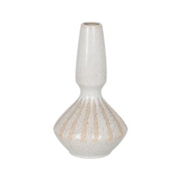 Ixia Jarrón de Cerámica Beige 21,80 x 21,80 x 40 cm