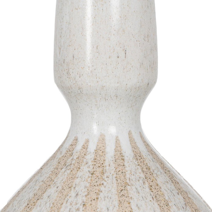 Ixia Jarrón de Cerámica Beige 21,80 x 21,80 x 40 cm