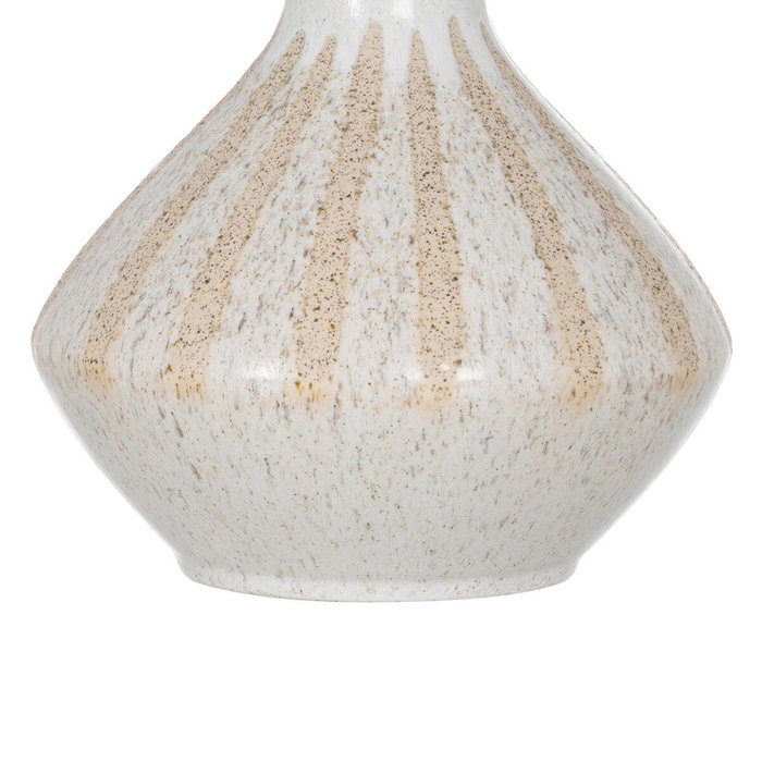 Ixia Jarrón de Cerámica Beige 21,80 x 21,80 x 40 cm