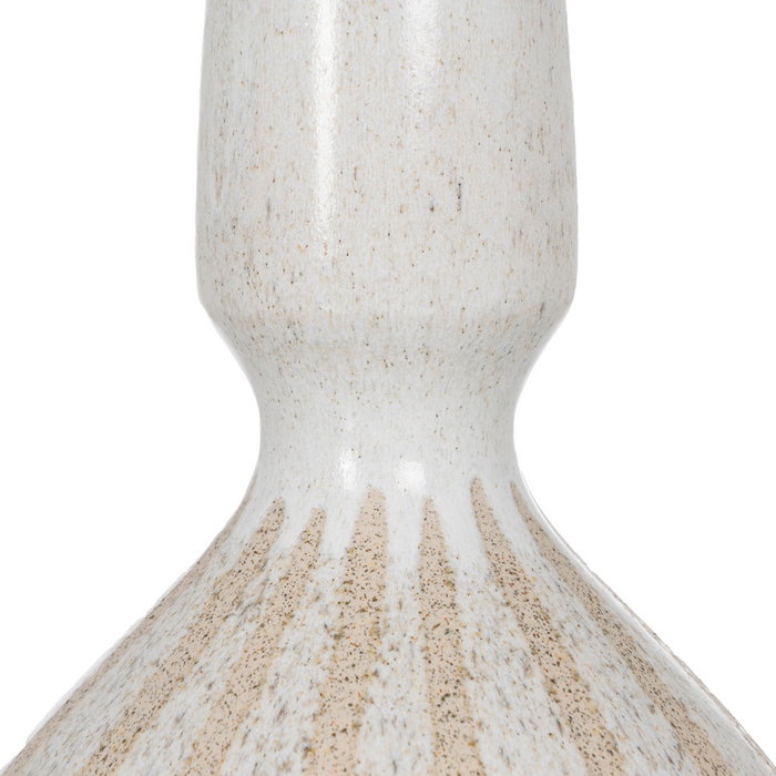Jarrón Beige Cerámica 21,80 X 21,80 X 40 cm