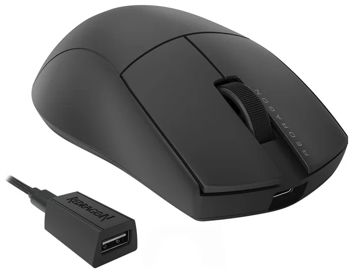 Redragon M916-PRO-4K K1NG Ratón Ergonómico Inalámbrico para Juegos, 26000 DPI, Negro