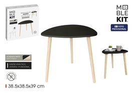 Inde Mesita Auxiliar Madera Black 39.8 cm x 5.2 cm x 38.4 cm (6 Unidades)