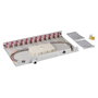 EFB Elektronik BA71203L24OM4 Panel de parcheo de fibra óptica OM4 con 24 pigtails y 12 acopladores dúplex SC