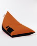 Atelier Del Sofa Pouf Doble Pyramid Naranja Exterior Impermeable Poliestireno Reciclado 145x90x35cm