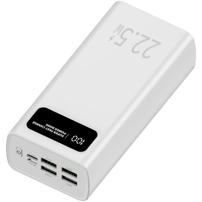 Leotec Powerbank 30000mAh 22,5W Blanco LEPOW30W22W Leotec Powerbank 30000mAh 22,5W Blanco LEPOW30W22W
