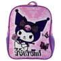 MANENTI Mochila Purple Kuromi Hello Kitty 30cm Tamaño 30x24x9,5cm