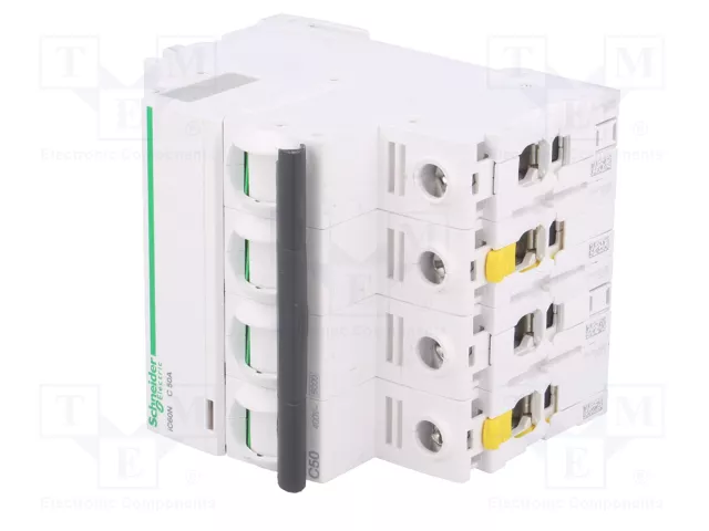 SCHNEIDER ELECTRIC ACTI9 iC60N Interruptor Magnetotérmico 4 Polos 50A Curva C