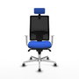 PIQUERAS Y CRESPO Silla de oficina Horna con mecanismo Sincro, Azul y Negro
