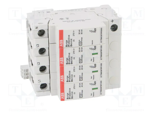 ABB Limitador de sobretensiones Tipo 2 3+N 40kA 275V AC