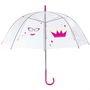 Entre Temps Paraguas Infantil Diámetro 62 cm Transparente Dibujos Pirata Princesa Indio Original Divertido